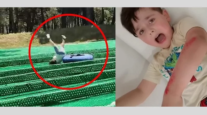 5 yaşındaki çocuk macera parkında ölümden böyle döndü